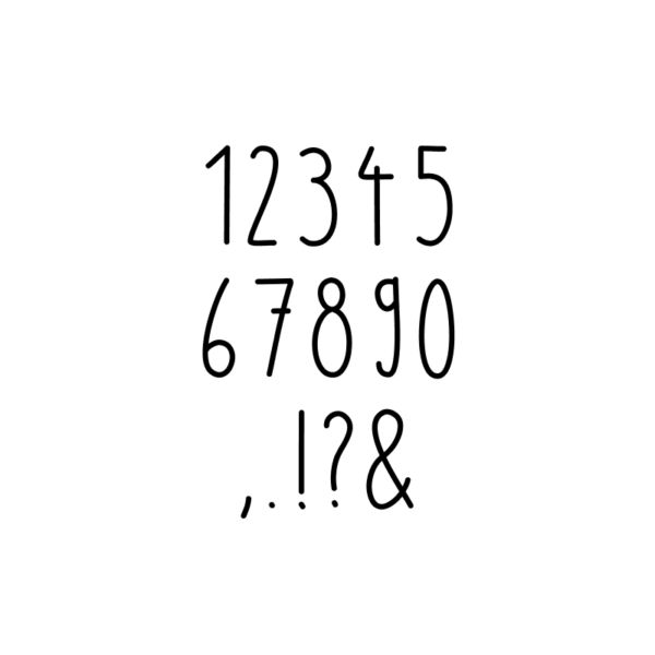 3Giraffe_Zeichen Giraffe - Schriftart