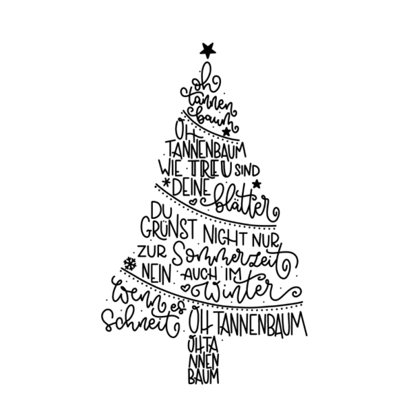 Fenstervorlage Tannenbaum