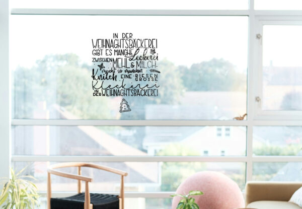 Fenstervorlage Weihnachtsbäckerei