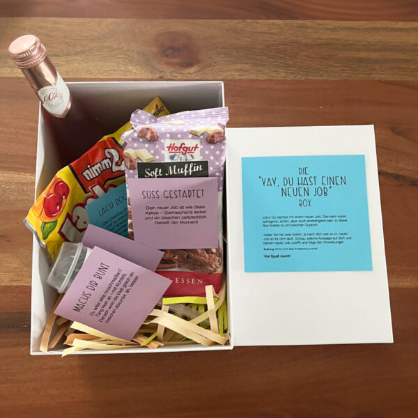 Du hast einen neuen Job Box