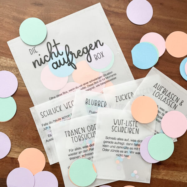 Die "Nicht aufregen" Box