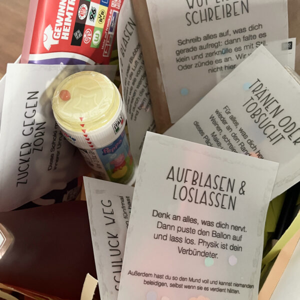 Die "Nicht aufregen" Box